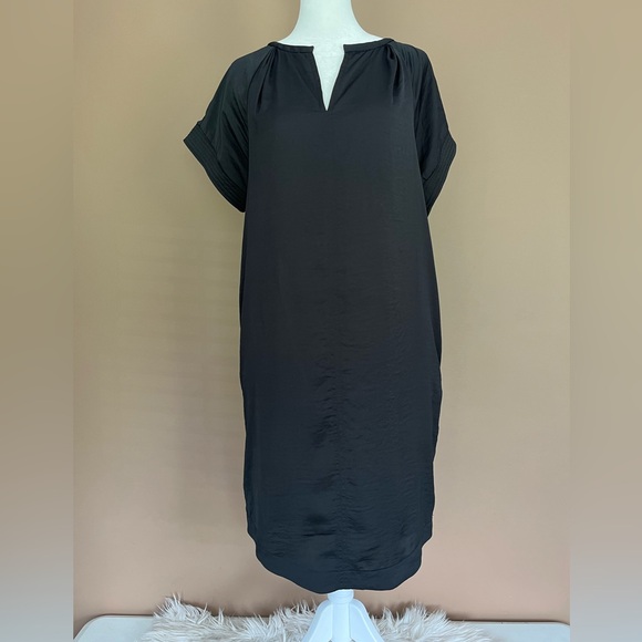 Chico's Dresses & Skirts - {Chico's} Tara Tee Dress Short Sleeve in Black - Size Chico's 0 (Small)